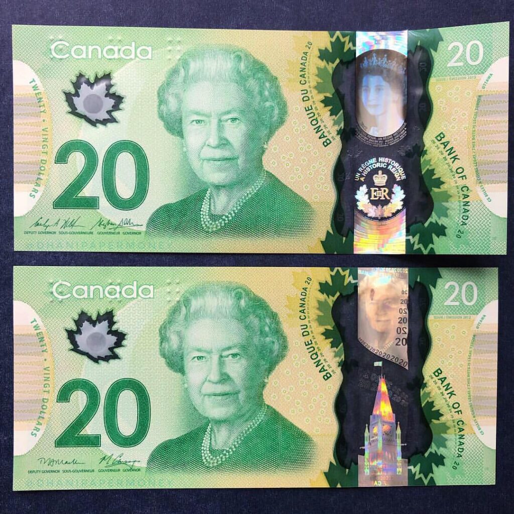 Fake Canadian $20 Bill