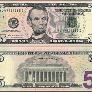 Fake 5 Dollar Bill