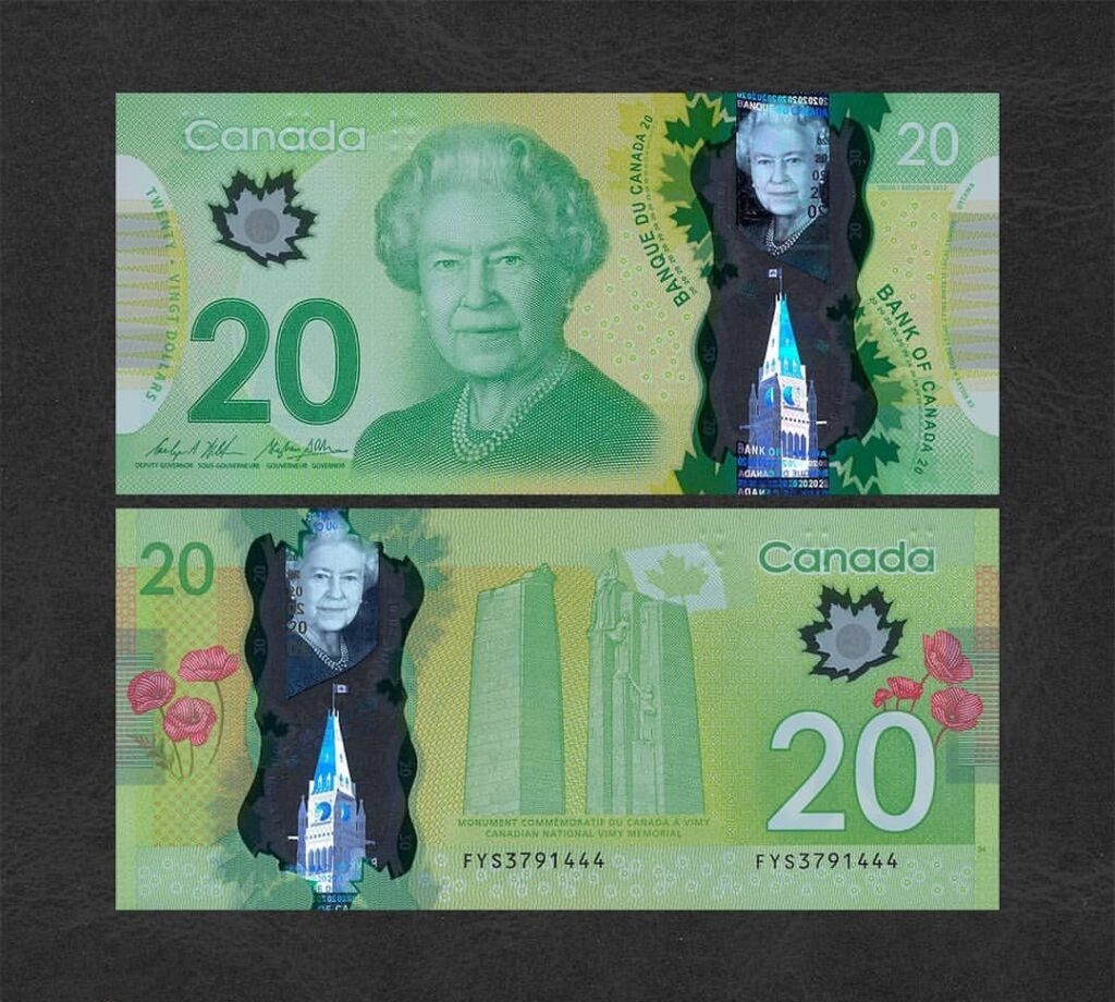 Fake Canadian $20 Bill