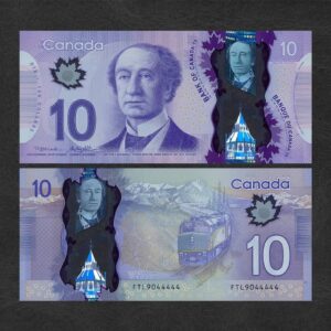 Counterfeit Canadian 10 Dollar Bill