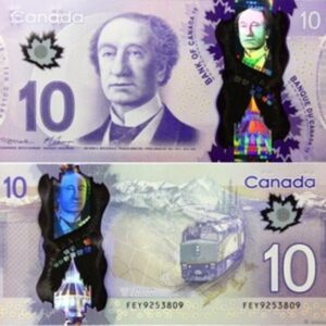 Counterfeit Canadian 10 Dollar Bill