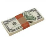 1980 Series $20 Aged $2,000 Full Print Prop Money Stack