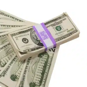 2000 Series $20 Aged $2,000 Full Print Prop Money Stack