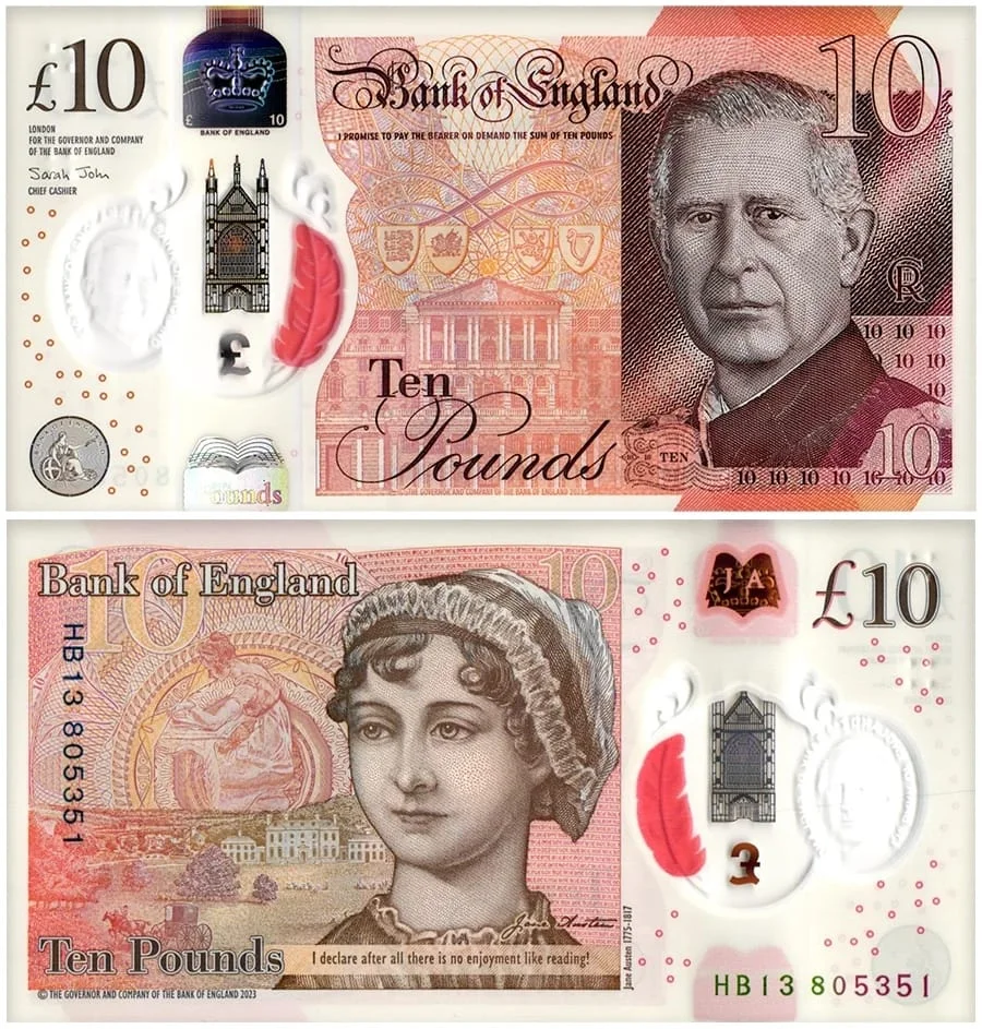 Fake 10 pound note